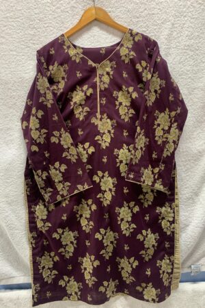 Ladies Casual  allover printed frock  Beautifully embellished with delicate stitching
